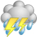 Tue - Isolated Thunderstorms