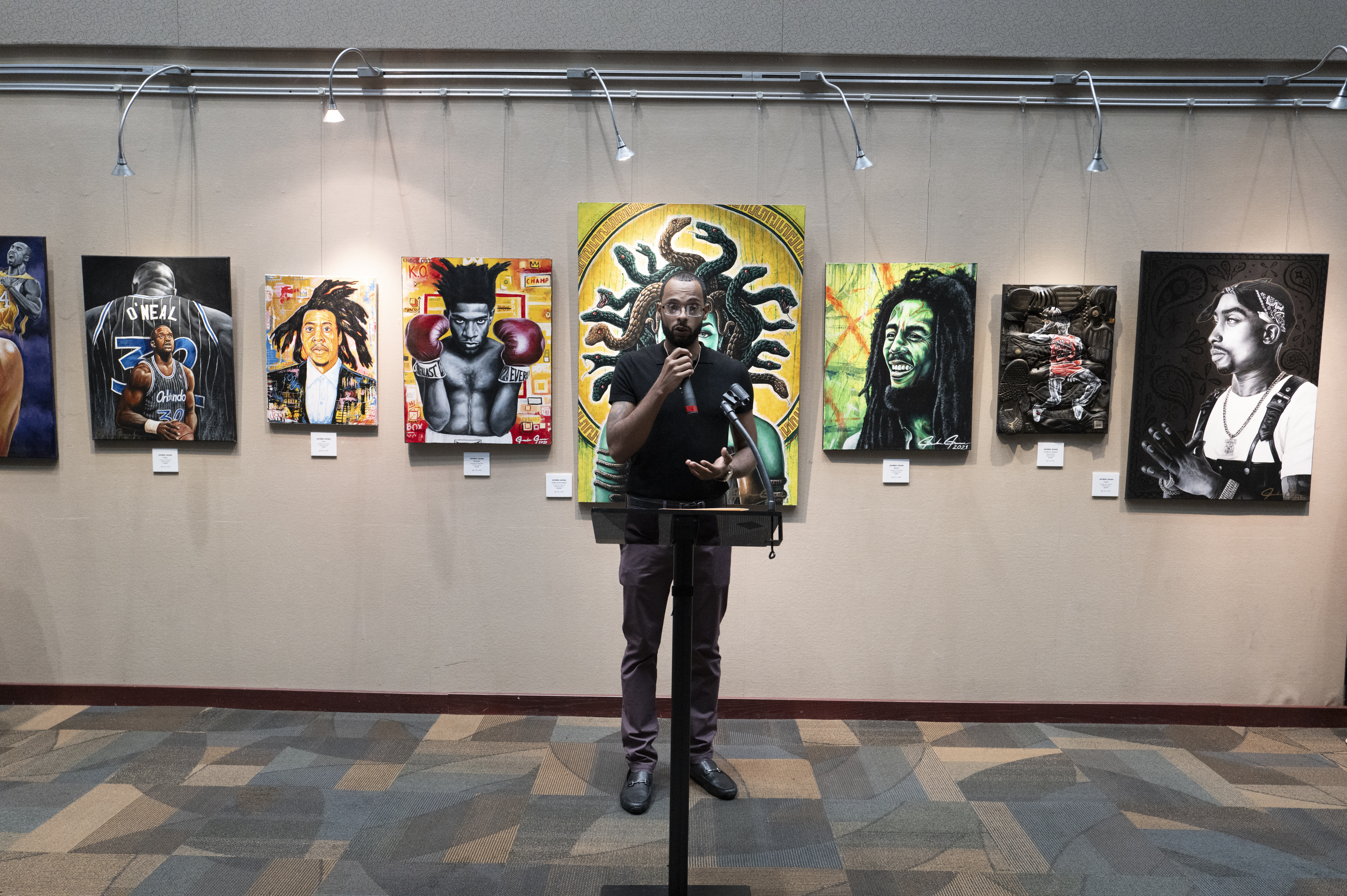 Art in the Atrium - JJ the Artist Opening